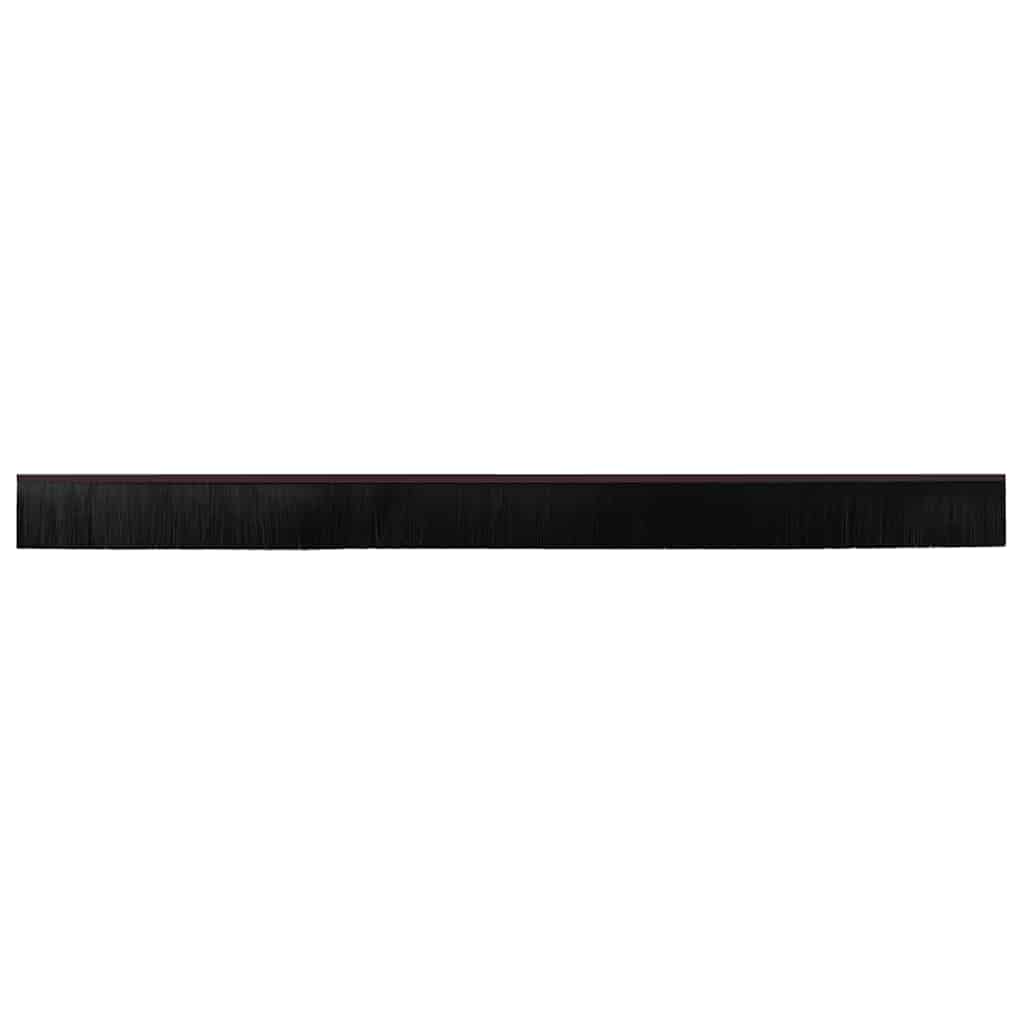 6 pcs Kierteellinen harjasulku oven Ruskea 100 cm Alumiiniseos