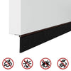 6 pcs Kierteellinen harjasulku oven Ruskea 100 cm Alumiiniseos