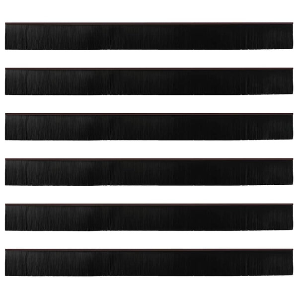 Oven kierteellinen harjasulku 6 pcs Ruskea 100 cm Alumiiniseos
