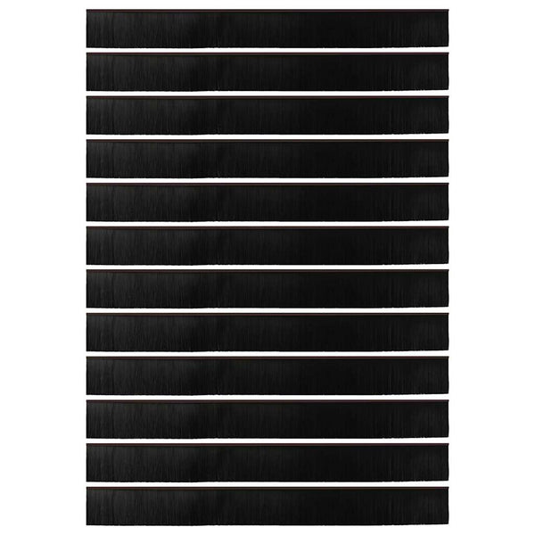 Oven kierteellinen harjasulku 12 kpl Ruskea 100 cm Alumiiniseos