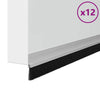 Oven harjatiivisteet 100 cm 12 pcs itsekiinnittyvät Hopea