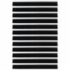 Harjatiivisteet oven itsekiinnittyvät 12 pcs 100 cm Hopea