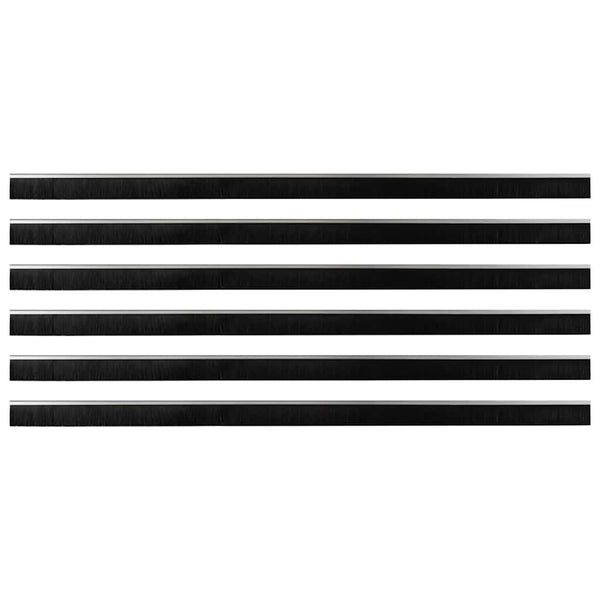 100 cm itsekiinnittyvät oven harjatiivisteet 6 kpl Hopea
