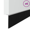 6 kpl itsekiinnittyviä oven harjatiivisteitä Hopea 100 cm