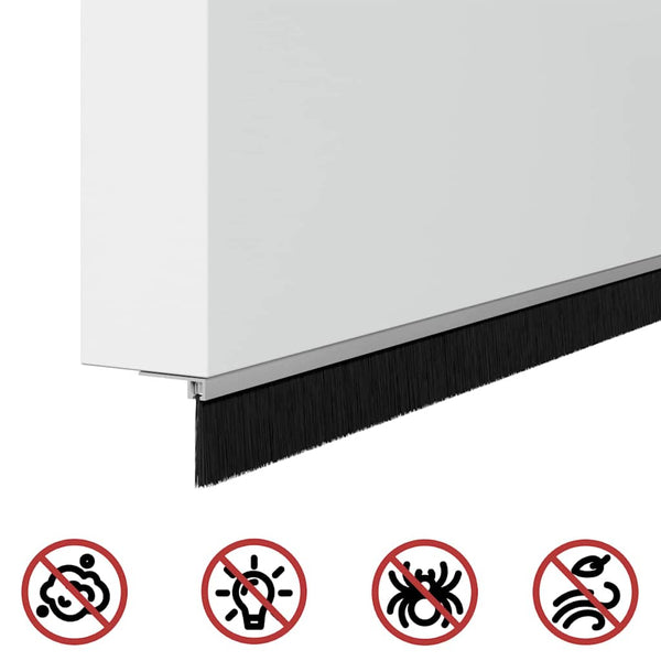 12 kpl Hopea itsekiinnittyviä oven harjatiivisteitä 100 cm