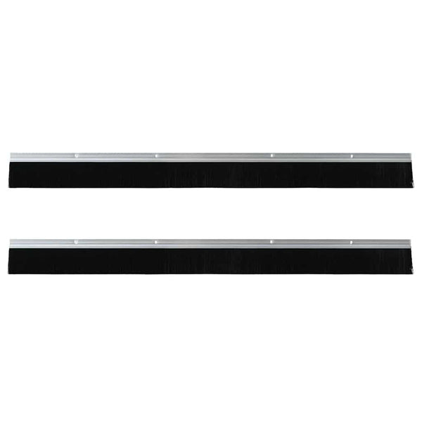 Oven harjasulku 2 pcs kierteellinen 100 cm Hopea Alumiiniseos