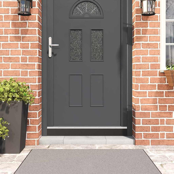 2 kpl kierteellinen oven harjasulku Hopea 100 cm Alumiiniseos