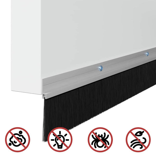 6 kpl Hopea kierteellinen oven harjasulku 100 cm Alumiiniseos