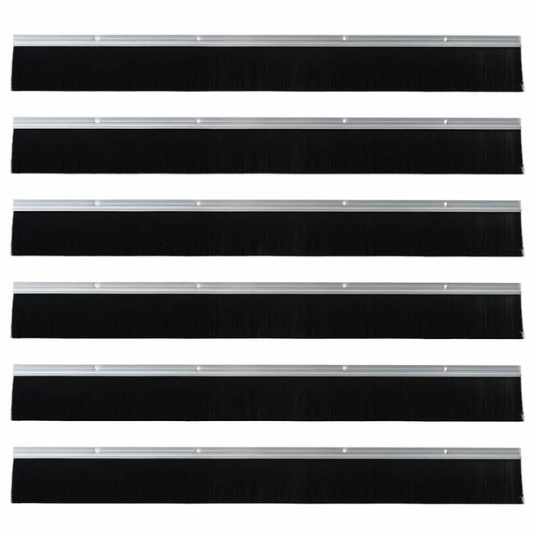 Oven harjasulku 6 pcs 100 cm Alumiiniseos kierteellinen Hopea