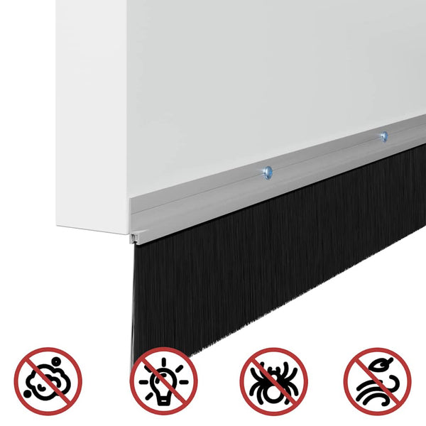 Oven harjasulku 6 pcs 100 cm Alumiiniseos kierteellinen Hopea