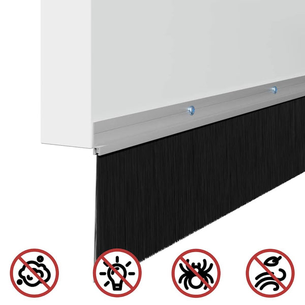Kierteellinen 100 cm oven harjasulku 6 kpl Hopea Alumiiniseos