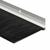 Hopeinen kierteellinen oven harjasulku 2 kpl 100 cm Alumiiniseos