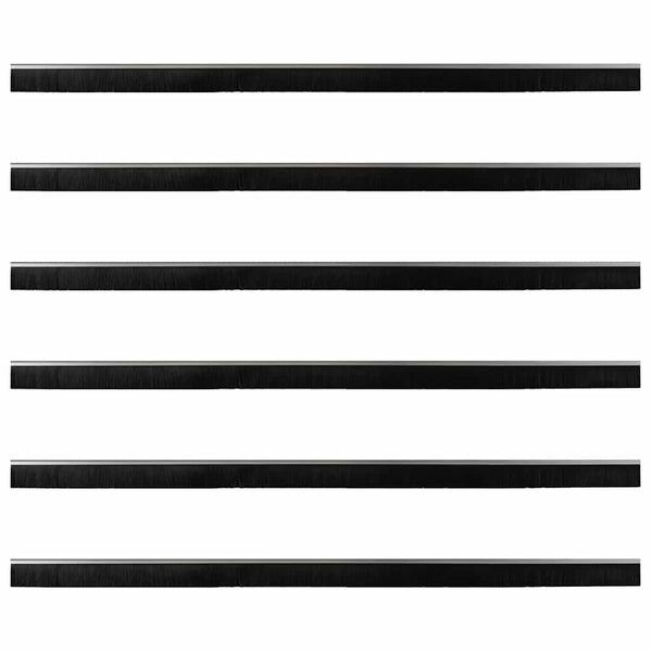 Alumiiniseos 100 cm oven harjasulku kierteellinen 6 pcs Hopea