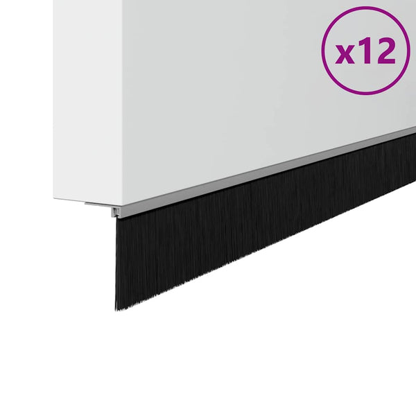 12 kpl kierteellinen oven harjasulku Hopea 100 cm Alumiiniseos