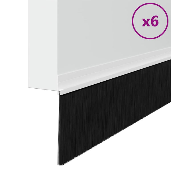 100 cm Valkoinen harjatiivisteet oven itsekiinnittyvät 6 kpl