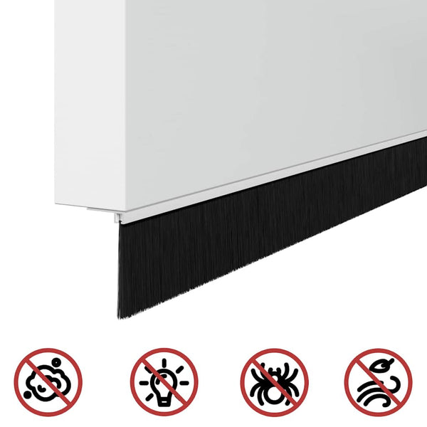 2 kpl oven harjatiivisteitä 100 cm itsekiinnittyvänä Valkoisena