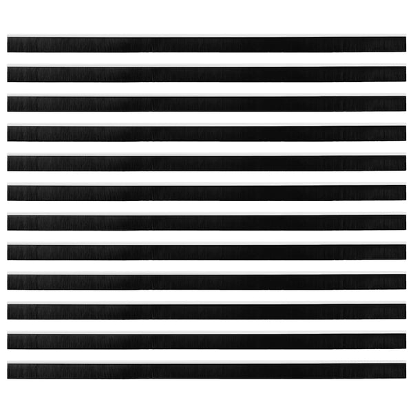 100 cm itsekiinnittyvät oven harjatiivisteet 12 kpl valkoisina