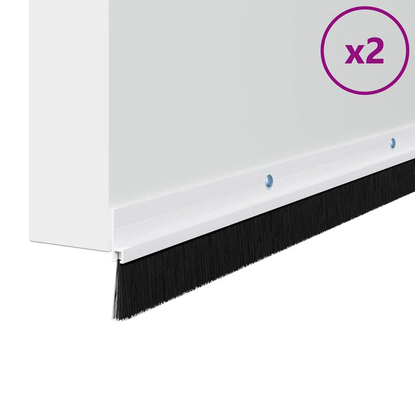 100 cm Valkoinen oven harjasulku 2 kpl kierteellinen