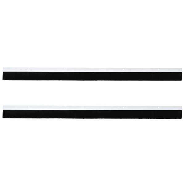 Valkoinen 100 cm kierteellinen harjasulku oven 2 pcs