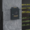 Seinälle Asennettava Postilaatikko Vihreä 29 x 13 x 41 cm