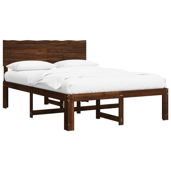 Parivuodekehys päädyn kanssa ROSTOCK Tumma ruskea 5FT King Size