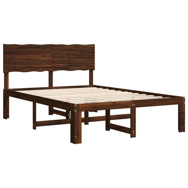 Parivuodekehys päädyn kanssa ROSTOCK Tumma ruskea 5FT King Size
