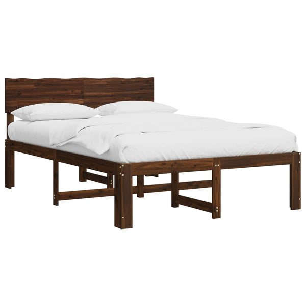 Parivuodekehys päädyn kanssa ROSTOCK Tumma ruskea 5FT King Size