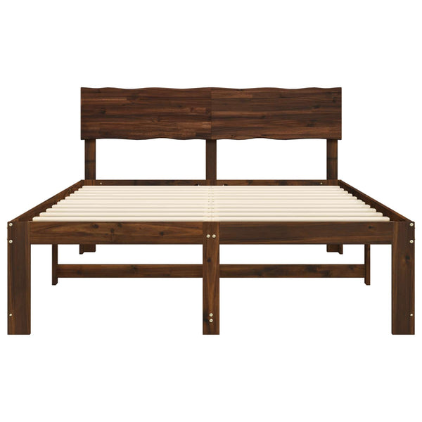 Parivuodekehys päädyn kanssa ROSTOCK Tumma ruskea 5FT King Size