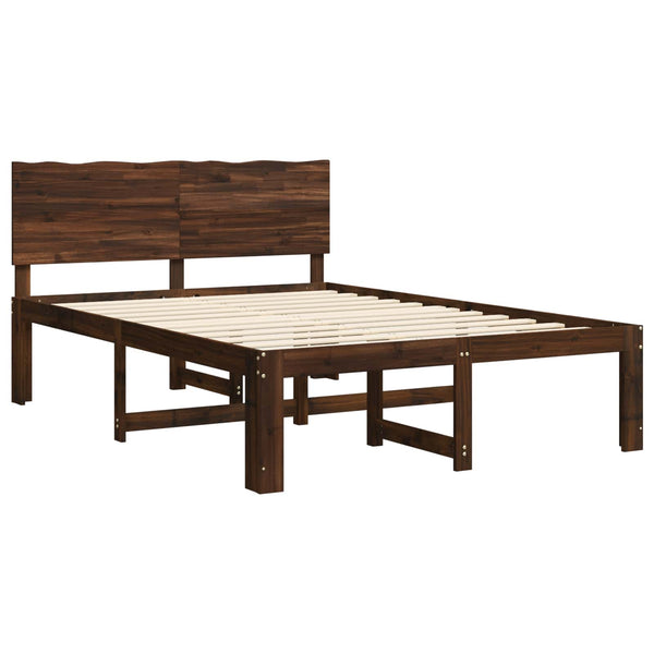 Parivuodekehys päädyn kanssa ROSTOCK Tumma ruskea 5FT King Size