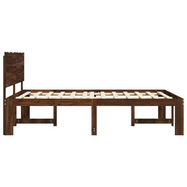 Parivuodekehys päädyn kanssa ROSTOCK Tumma ruskea 5FT King Size