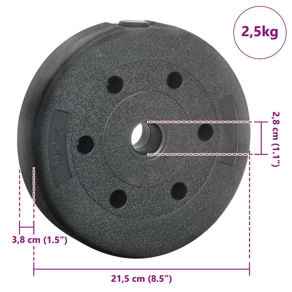 Painolevyt 4 pcs Musta Ø 21 x 3.8 cm