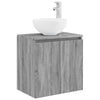 Kylpyhuoneen kaappisetti 3 kpl Harmaa Sonoma 129 x 41 x 80 cm