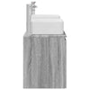 Kylpyhuoneen kaappisetti 3 kpl Harmaa Sonoma 135 x 35 x 80 cm