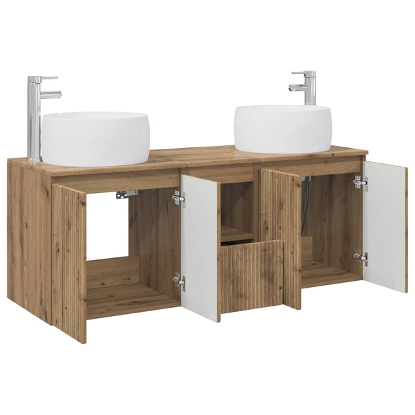 Kylpyhuoneen kaappisetti 3 kpl Artisaanitammi