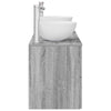 Kylpyhuoneen kaappisetti 3 kpl Harmaa Sonoma 129 x 35 x 80 cm