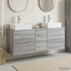 Kylpyhuoneen kaappisetti 3 kpl Harmaa Sonoma 129 x 41 x 79,5 cm