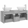 Kylpyhuonekalustesetti 3 kpl Harmaa Sonoma 129 x 44,5 x 80 cm