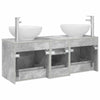 Kylpyhuonekalustesetti 3 kpl Betoninharmaa 129 x 44,5 x 80 cm