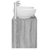 Kylpyhuonekalustesetti 3 kpl Harmaa Sonoma 129 x 44,5 x 80 cm