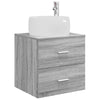 Kylpyhuonekalustesetti 3 kpl Harmaa Sonoma 49,5 x 44,5 x 66 cm