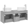 Kylpyhuonekalustesetti 3 kpl Harmaa Sonoma 129 x 44,5 x 80 cm