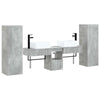 Kylpyhuonekalustesetti 5 kpl Betoninharmaa 33 x 34,5 x 100 cm