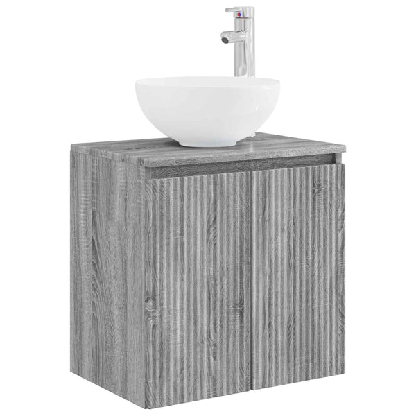 Kylpyhuonekalustesetti 5 kpl Harmaa Sonoma 33 x 34,5 x 100 cm