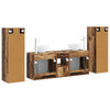 Kylpyhuonekalustesetti 5 kpl Vanha puu 33 x 34,5 x 100 cm
