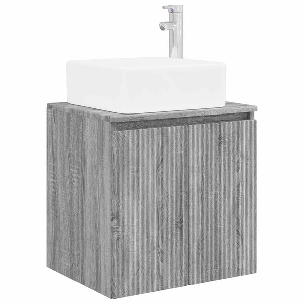 Kylpyhuonekalustesetti 5 kpl Harmaa Sonoma 33 x 34,5 x 100 cm