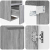 Kylpyhuonekalustesetti 5 kpl Harmaa Sonoma 33 x 34,5 x 160 cm