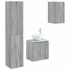 Kylpyhuonekalustesetti 3 kpl Harmaa Sonoma 33 x 34,5 x 160 cm
