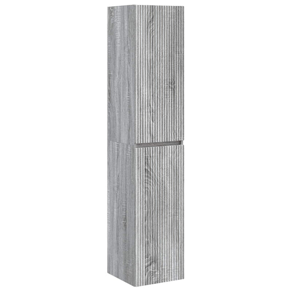 Kylpyhuonekalustesetti 3 kpl Harmaa Sonoma 33 x 34,5 x 160 cm