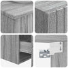 Kylpyhuonekalustesetti 3 kpl Harmaa Sonoma 33 x 34,5 x 160 cm