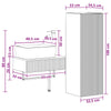 Kylpyhuonekalustesetti 2 kpl Harmaa Sonoma 33 x 34,5 x 100 cm